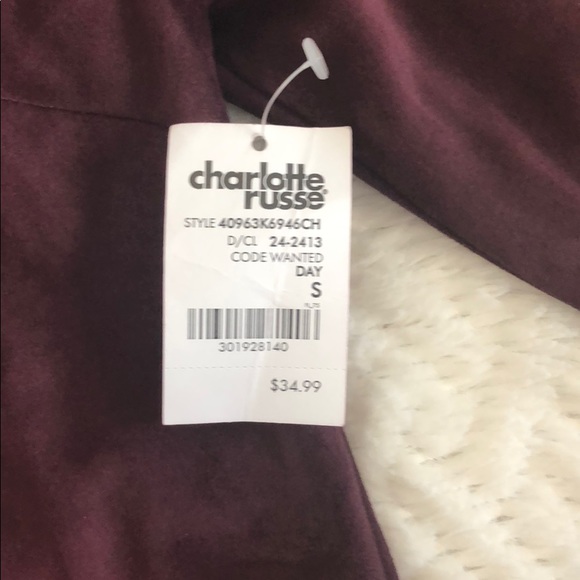 Burgundy Suede Dress - Picture 2 of 2